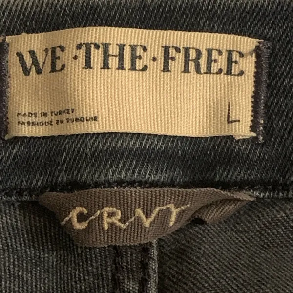 We The Free – CRVY Infinite Stretch Tapered Leg Pull-On Jeans – Size L Mock Fly - Image 4