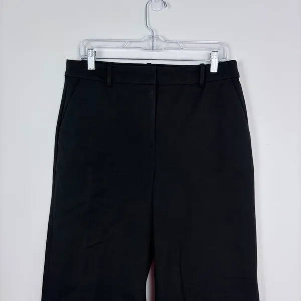 J.Crew Factory Remy Full Length High Rise Wide Leg Pant Trouser Black Size 10 - Image 6