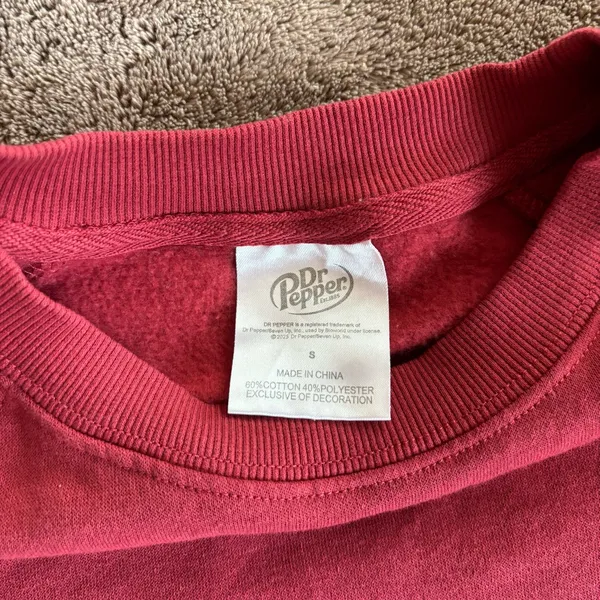 Dr Pepper Sweatshirt Red - Image 2
