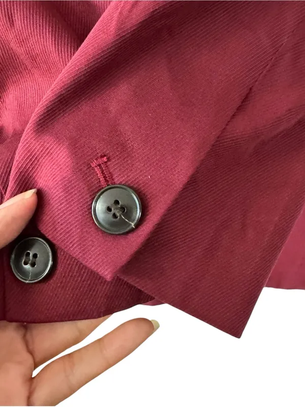 Madewell Caldwell Cabernet Oversized Double Breasted Blazer Size Small - Image 10