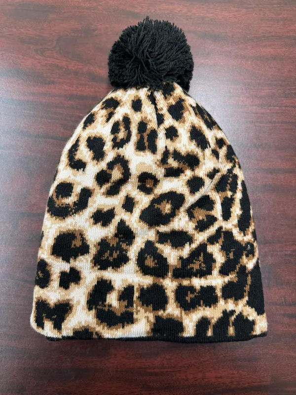Ariat Leopard Print Beanie - Image 2