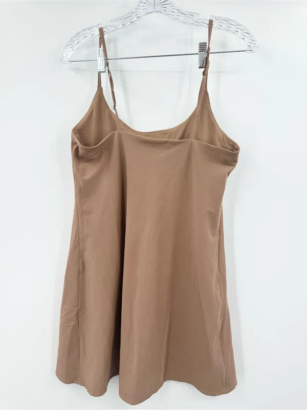 Abercrombie & Fitch Women’s Tan Traveler Dress Athletic Size Medium Tall - Image 2