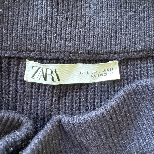 Zara Ribbed Knit Flounce Mini Skirt - Image 5