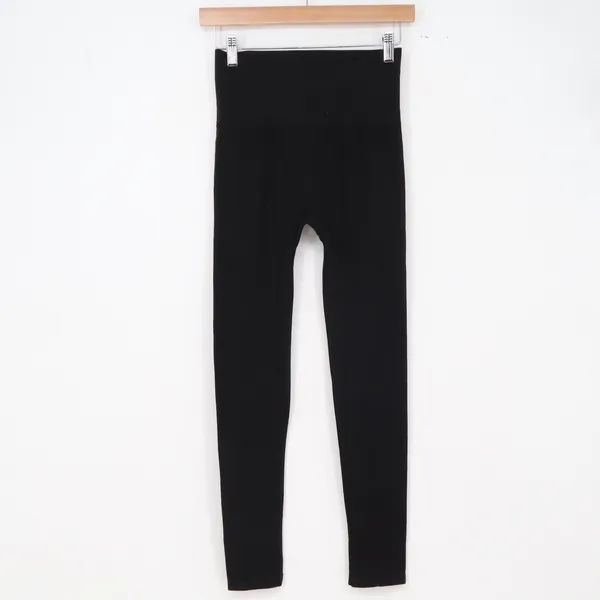 Mia & Tess Leggings Womens S/M High Rise Black Stretch Seamless Excellent - Image 3