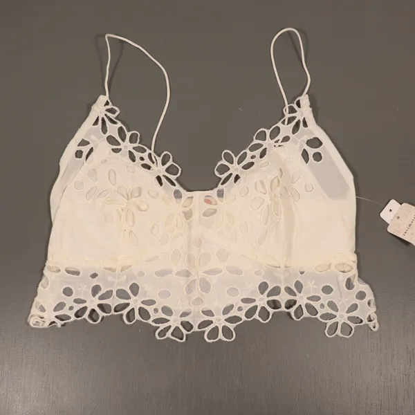 NWT Free People X Revolve Asteria Bralette in White Size Medium - Image 6