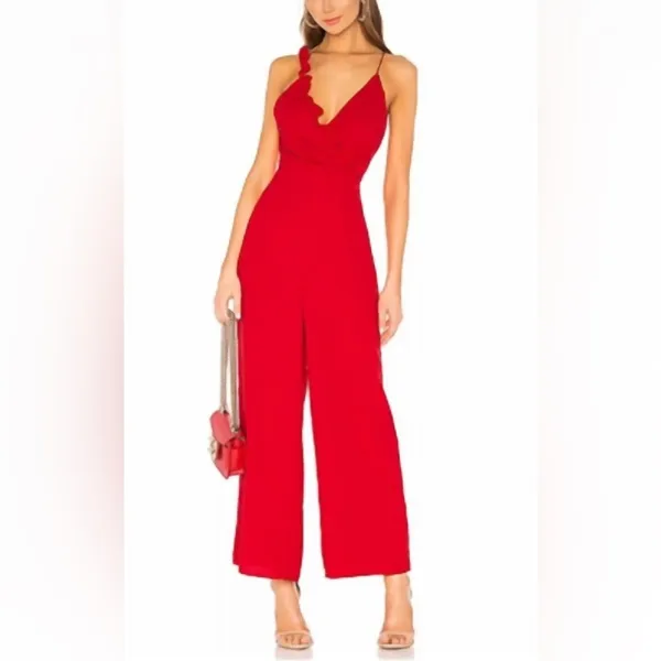 Keepsake the Label Forget You Jumpsuit in Cherry Size Medium NWT Red - Image 2