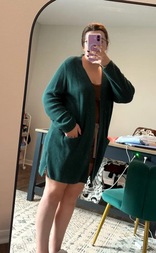 Old Navy Cardigan- Green/Blue - Image 2