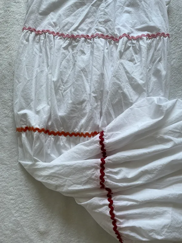 Madewell Rickrack Cattail Tiered Dress - Image 4