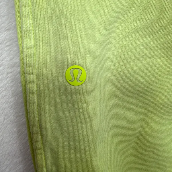 Lululemon 6 Scuba High Rise French Terry Jogger Garment Dye Highlight Neon Yello - Image 8