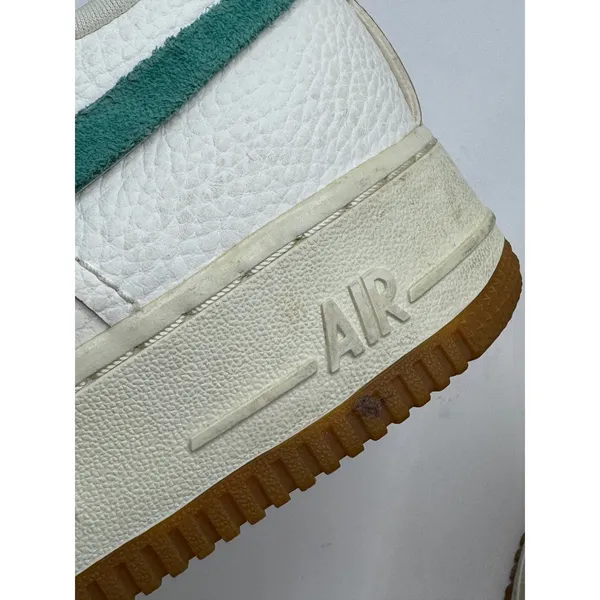 Nike Shoes Women 8.5 Sail Mystic Green Leather Air Force 1 Vandalized‎ Sneakers - Image 11