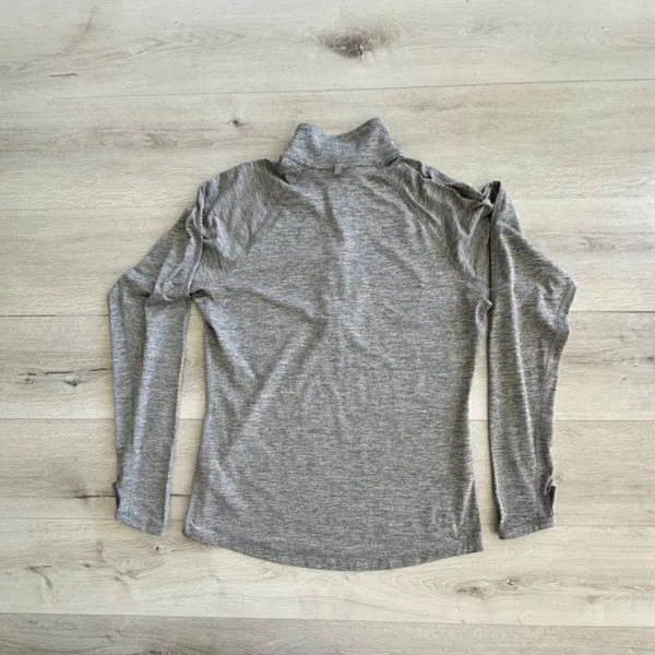 Nike Dri-Fit 1/2 Zip Pullover Marshall University Heather Grey L EUC - Image 6