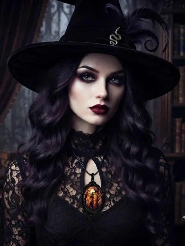 Retro Style Bat Witch Pendant Cameo Black Pendant Necklace Gothic Glass Pendant - Image 12