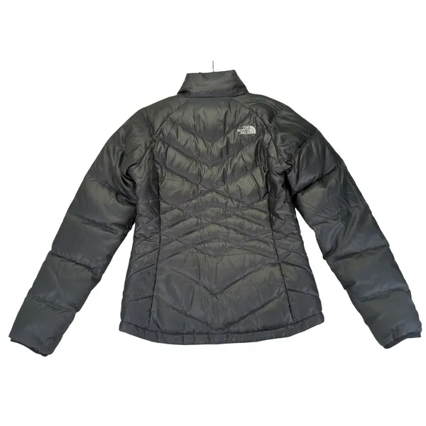 The North Face 550 Fill Down Puffer Jacket Black Womens Size Small‎ Winter Hip - Image 2