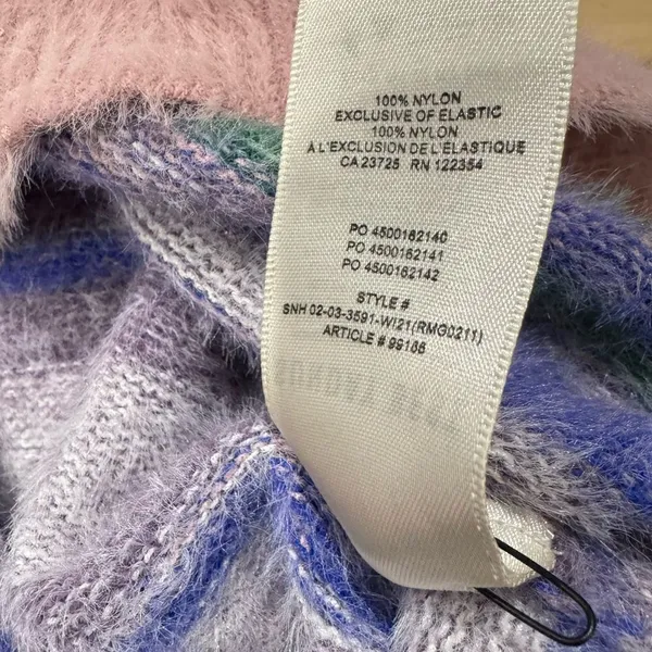Aritzia Sunday Best Reese Cardigan Purple Pink Cropped Women’s Large - Image 3
