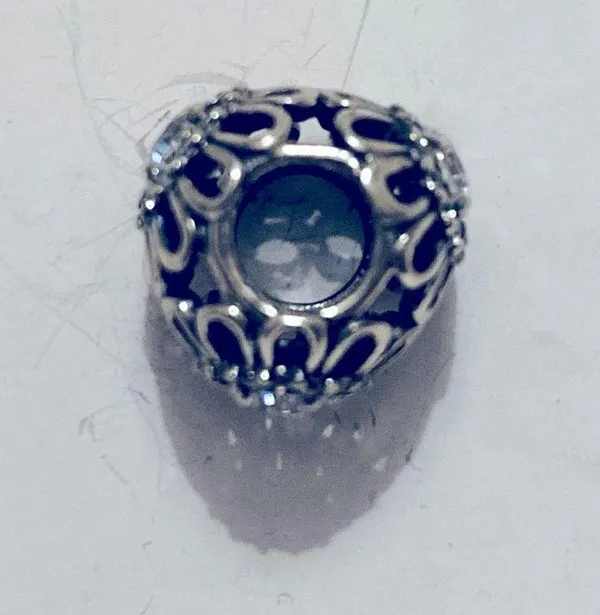 PANDORA Authentic Floral Brilliance Charm with Clear Cubic Zirconia - Image 3