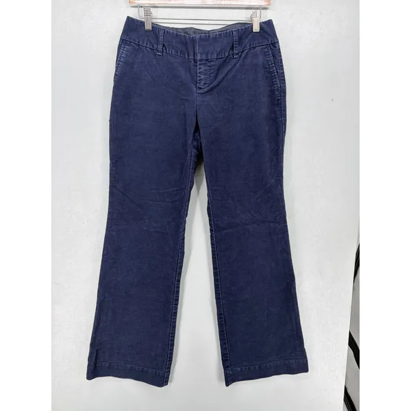 Gap Womens Corduroy Pants Navy Blue Bootcut Stretch 4 - Image 2
