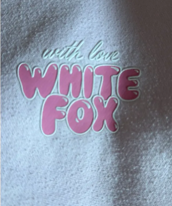 White Fox Pink Hoodie - Image 4