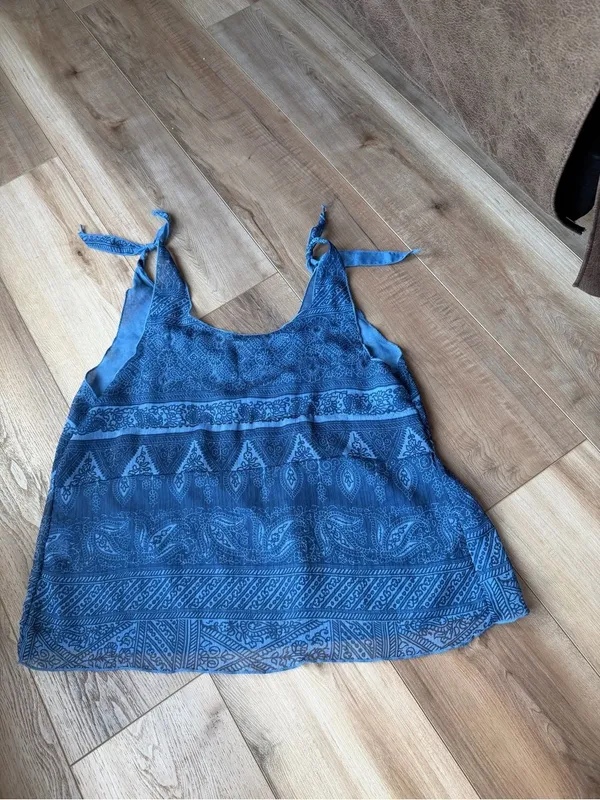 Converse One Star Y2K Semi-Sheer Tie Strap Cami Large - Image 2