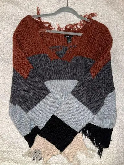 Rue 21 Distressed Fringe Sweater - Image 8