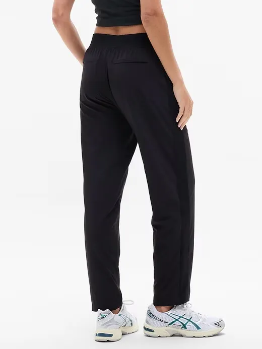 Athleta | Brooklyn Jersey Lined Stretch Mid Rise Pant Jogger Size 8 - Image 3