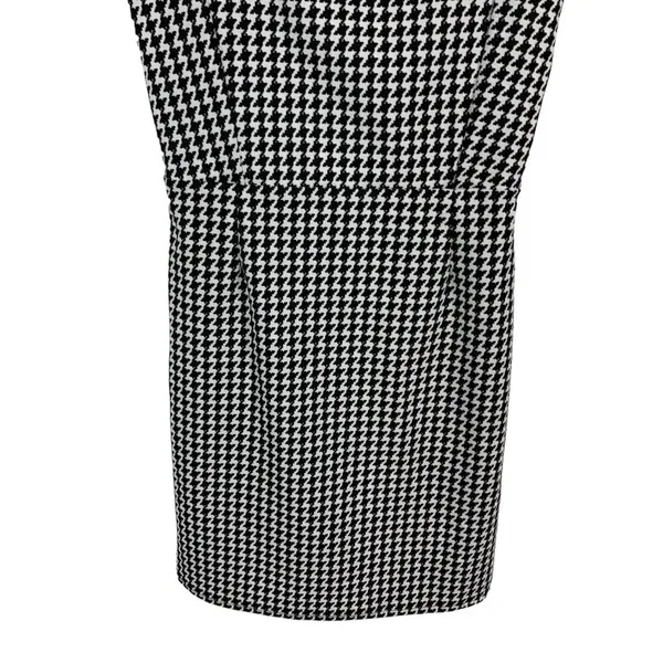 Boohoo Dress 6 Black White‎ Check NWT Square Neck Trendy Sleeveless - Image 3