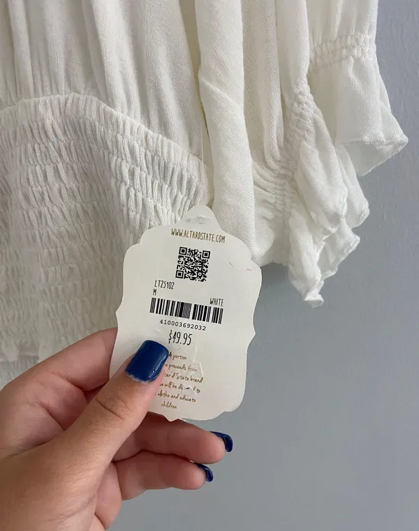 Altar'd State Cropped Shirt - Image 5