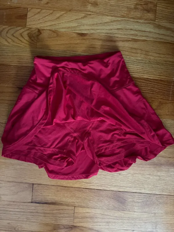 Red Tennis Skirt Size XXS - Image 2