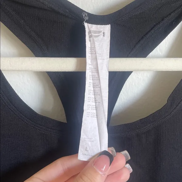 Fabletics Black Racerback Tank - Image 4