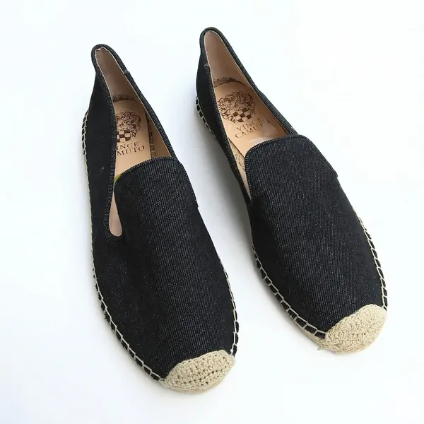 Vince Camuto denim espadrille slip on flats o women’s Size 8B - Image 4
