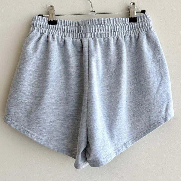 Amazon Grey High Waisted Sweat Shorts, Activewear Shorts, Size Medium - Image 15