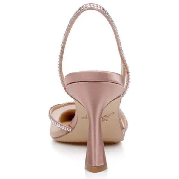 NWT Jewel Badgley Mischka Tammy Mesh Slingback Stilettos Size‎ 7 - Image 5