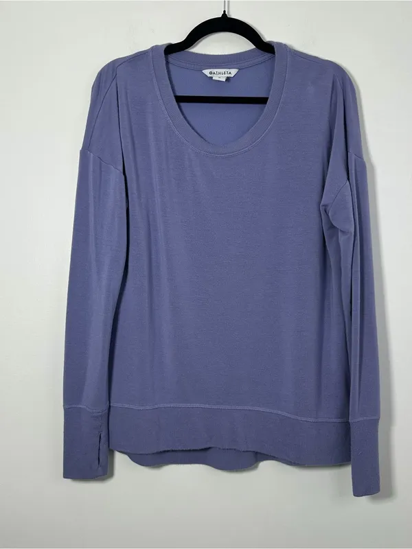 Athleta Coaster Luxe Sweatshirt Women’s Medium Purple - Image 2