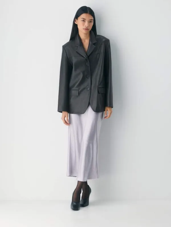 Babaton Aritzia Slip Satin Maxi Skirt Limited Edition swoon lavender 10 - Image 2