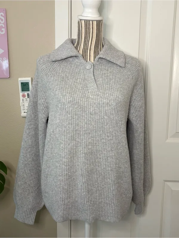 Aerie XS fall winter trendy minimalist poetcore cabincore indie librarian sweate - Image 7