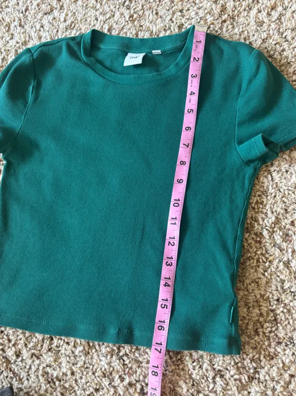 Forest Green Cropped Top Size M - Image 9