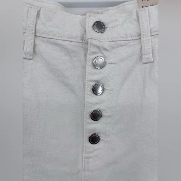 Universal Thread Women's Off-White Straight Leg Jeans - Image 4