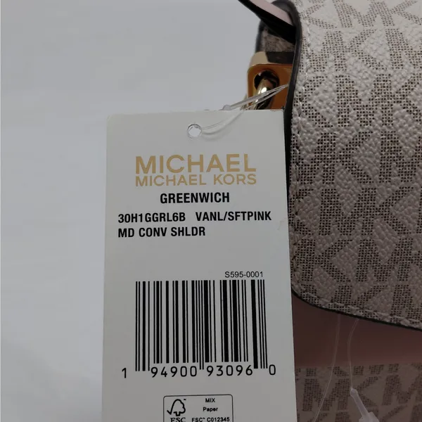 Michael Kors Logo Shoulder Bag Handbag Purse Wedding Party Quiet Luxury Coquette - Image 6