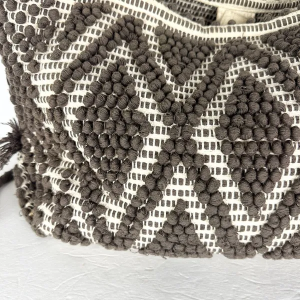 Antonello Tedde Capriccioli Handwoven Eco Luxury Handbag Large Rombi Linen - Image 9