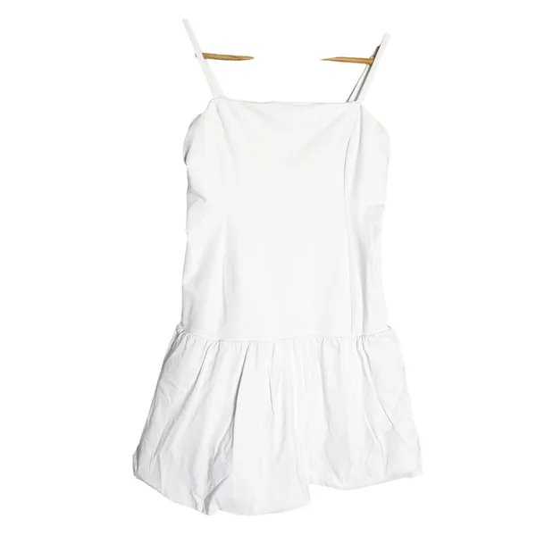 Alo Yoga Airbrush Love Match White Bubble Hem Tennis Mini Dress Shorts Size M - Image 4