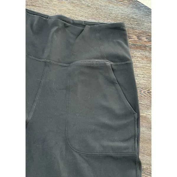 LULULEMON Align Wide Leg Super-High-Rise 23” Crop - Graphite (Dark) Grey - Sz. 6 - Image 11