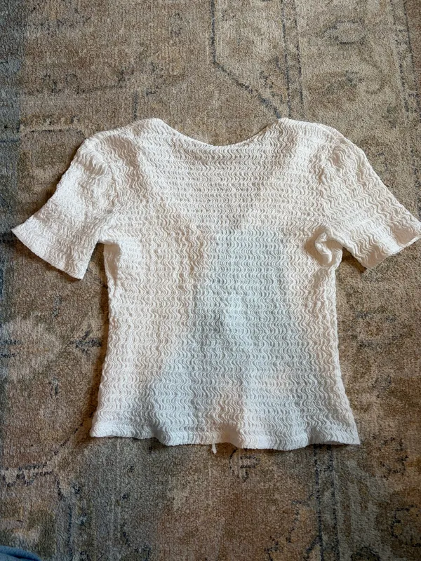 Zara top White Size M - Image 2