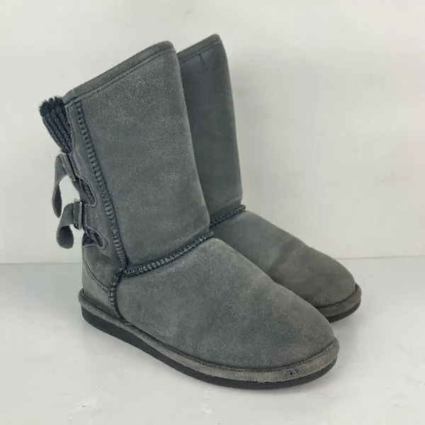 BEARPAW Boshie Suede and Washed Knit Boots - Image 16