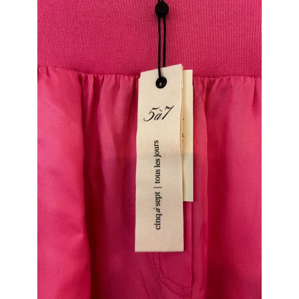 NWT NEW Cinq a Sept 5 a 7 Giles Pants Neon Pink XL MSRP $265 - Image 4