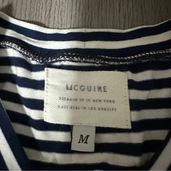 McGuire Poketo Tank Sleeveless Navy & White Striped Pullover Tank Top Size M‎ - Image 6