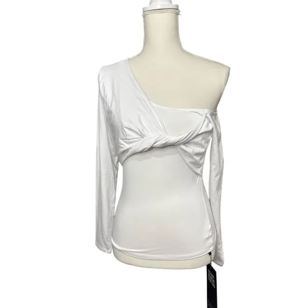 ASTR the Label Kora Top in White Small New Womens Long Sleeve Tee - Image 5