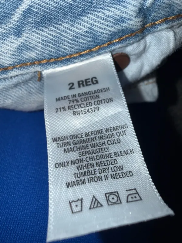 Aeropostale 90's Baggy Light Blue Straight Leg Jeans - Image 5