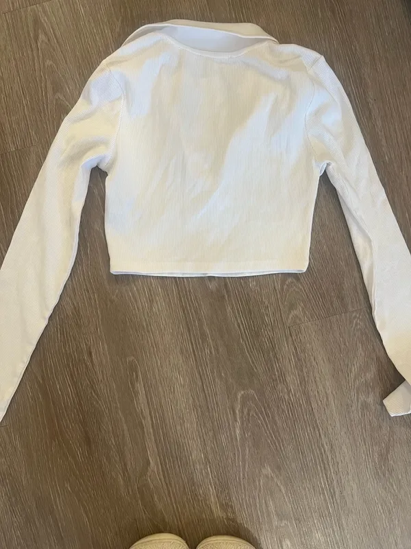 Zara cropped ribbed polo - Image 2