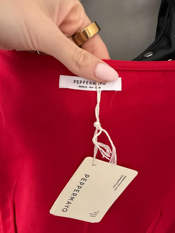 Peppermayo Red Mini Dress - Image 3