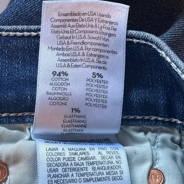 Mother the Insider Crop Step Fray Jeans in Wish Upon A Star Wash - size 29 - Image 6