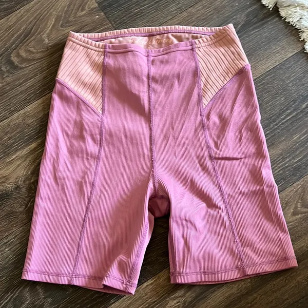For Love & Lemons Purple Biker Shorts - Image 2